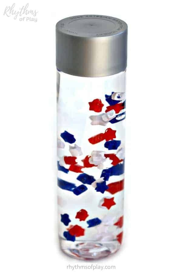 patriotic sensory bottle