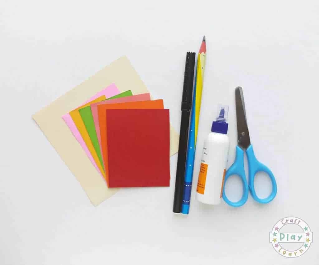 supplies for unicorn bookmark