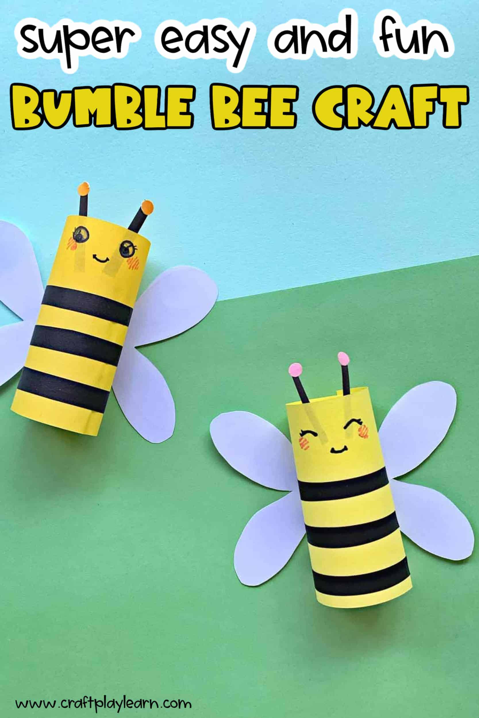 Easy paper bee craft activity for kids craft play learn