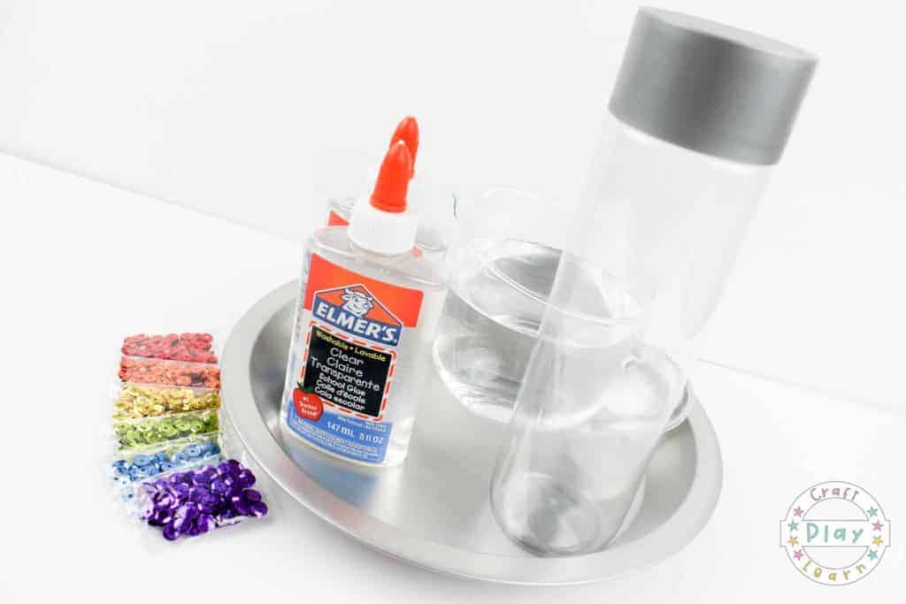 rainbow sensory bottle