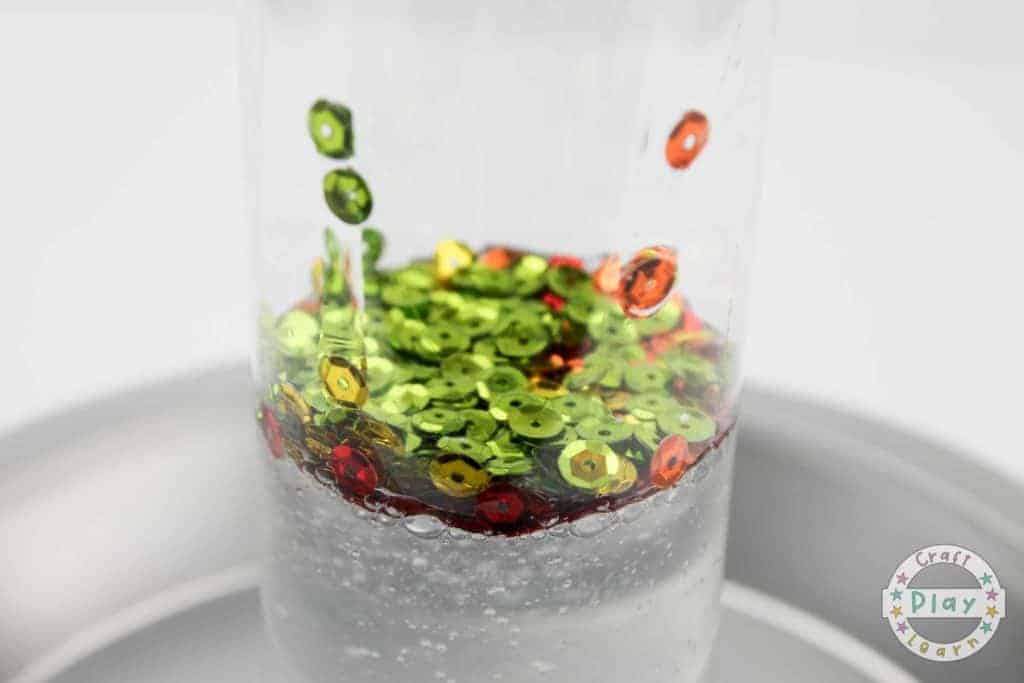 rainbow sensory bottle