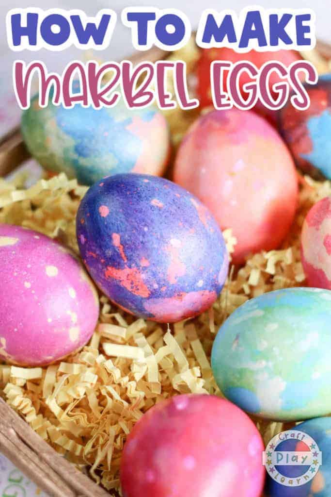 Easy Marbled Easter Eggs
