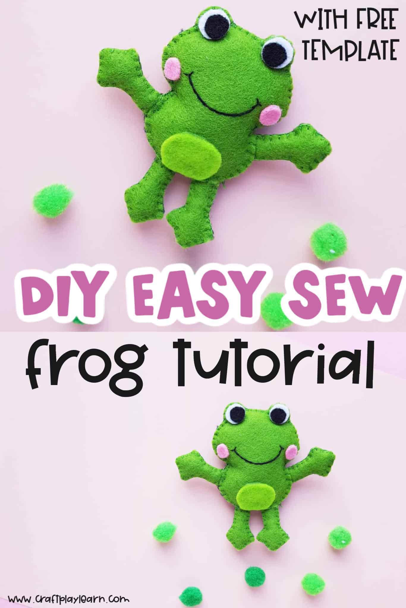 DIY Plushies: Easy Sew Frog Plushie - Craft Play Learn