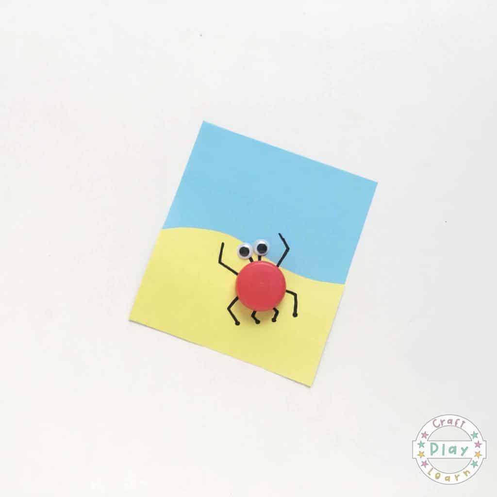 Easy Bottle Top Crab Craft Craft Play Learn