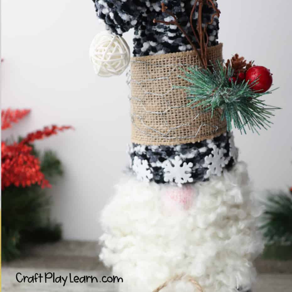 Diy gnome on a sled craft craft play learn Diy gnome on a sled craft craft play learn
