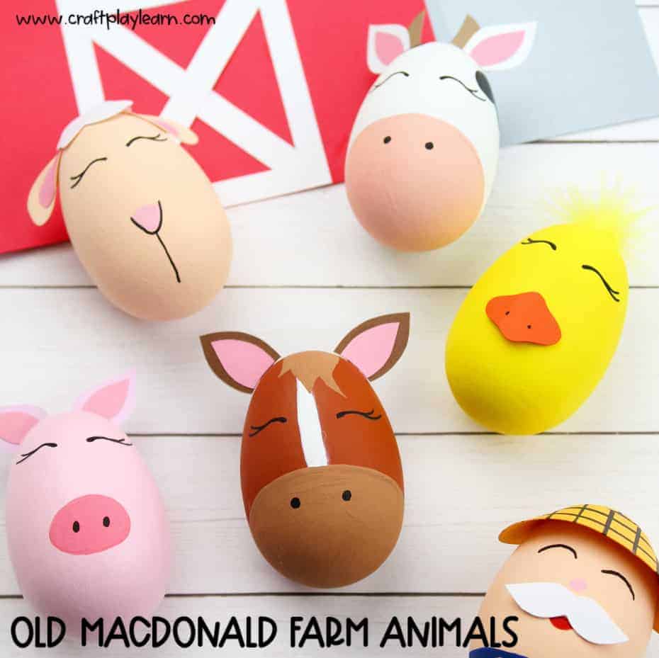 Old Macdonald Farm Animal Crafts - Craft Play Learn