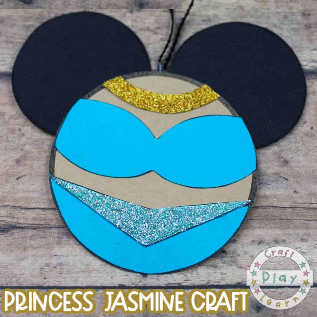 Easy DIY Princess Jasmine Ornament - Craft Play Learn