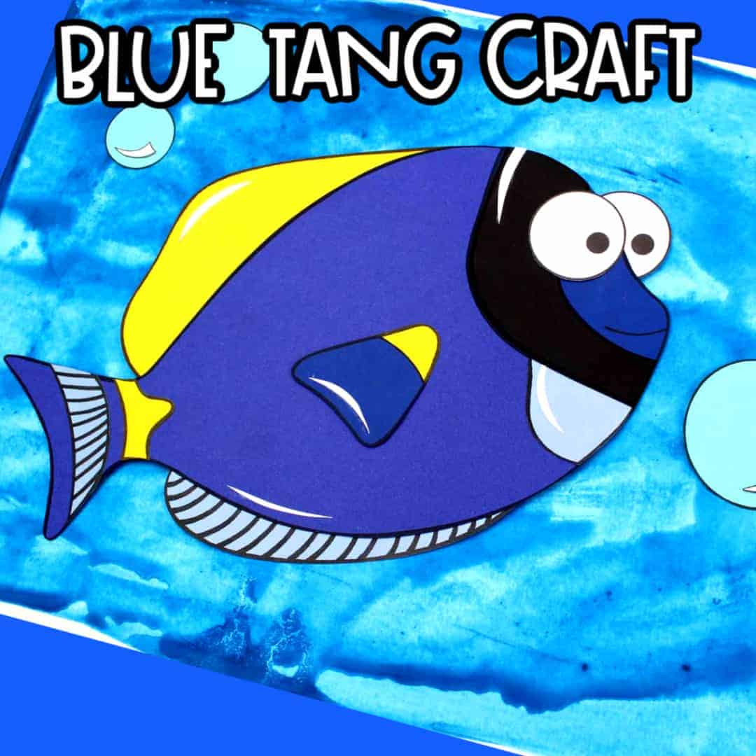 Blue Tang Fish Art Project For Kids - Craft Play Learn