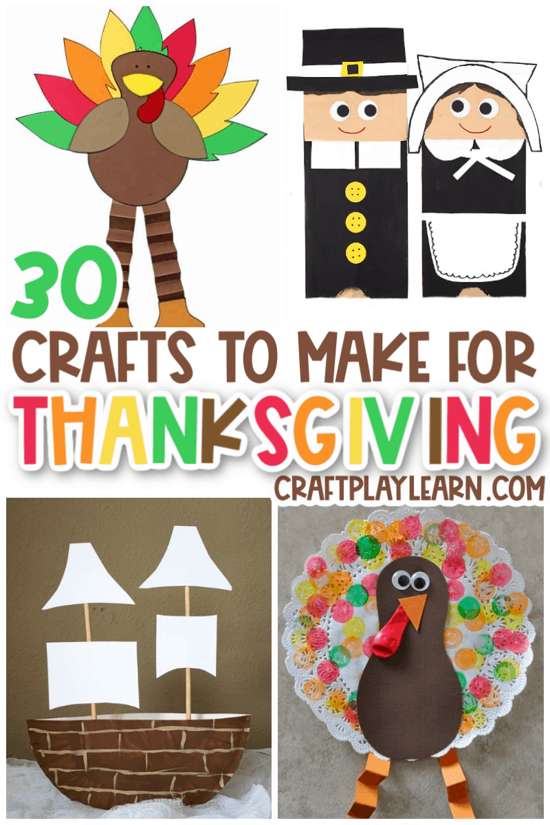 65 Easy Thanksgiving Crafts & DIY Projects for Kids