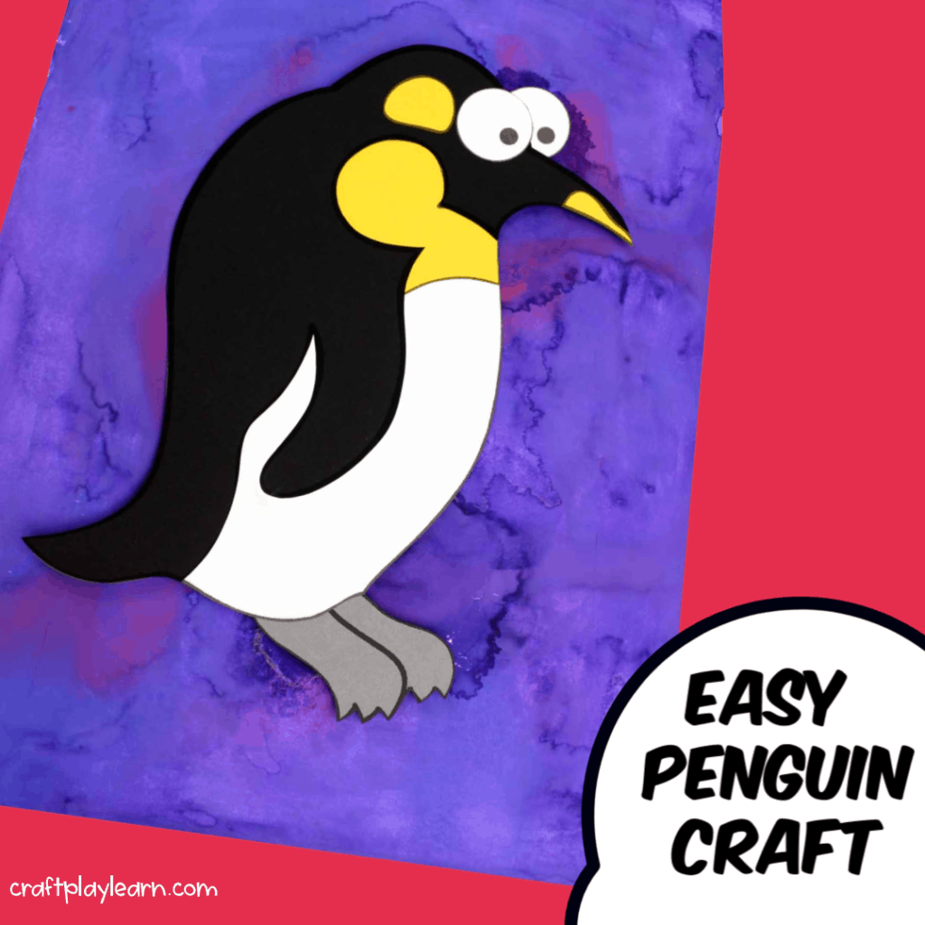 Easy Penguin Craft For Preschool Kids - Craft Play Learn By The