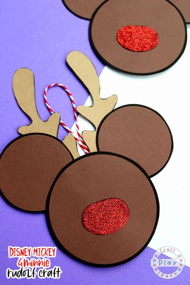 mickey mouse rudolf craft