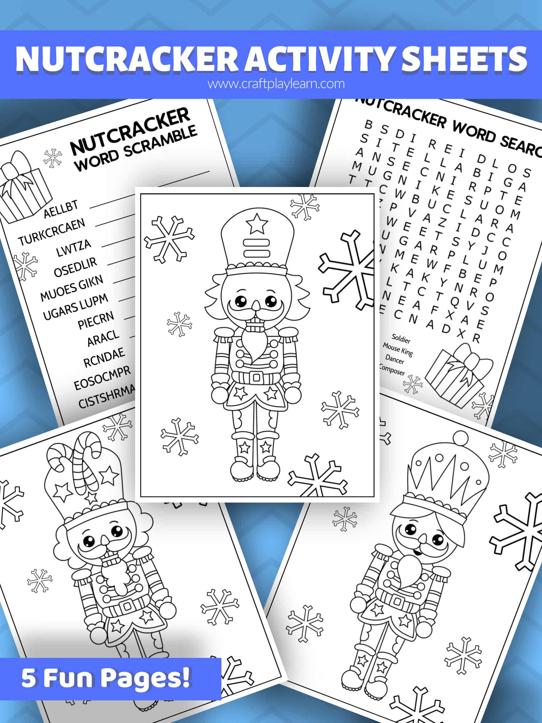 The Nutcracker Coloring Pages - Craft Play Learn