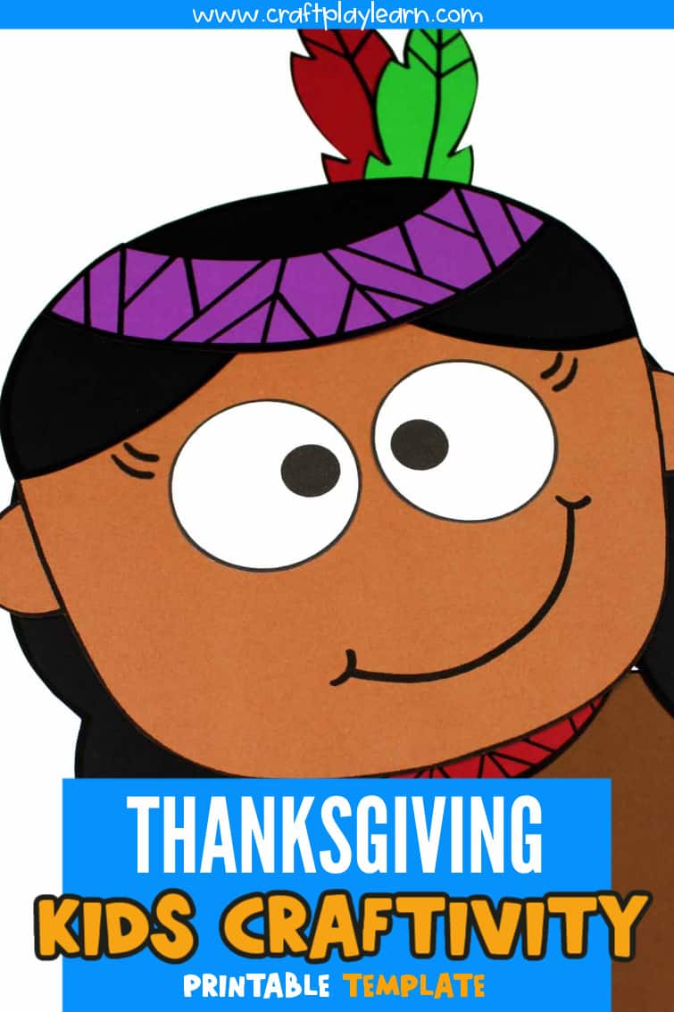 Thanksgiving Native American Girl Craft Craft Play Learn Thanksgiving Native American Girl Craft Craft Play Learn