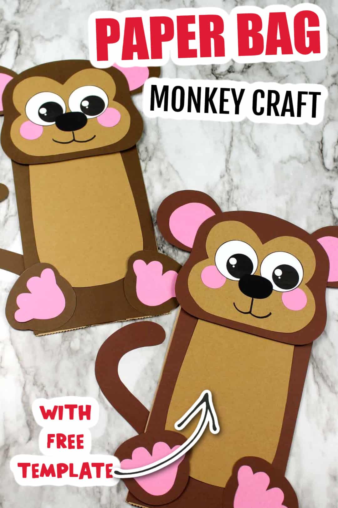 monkey template for kids