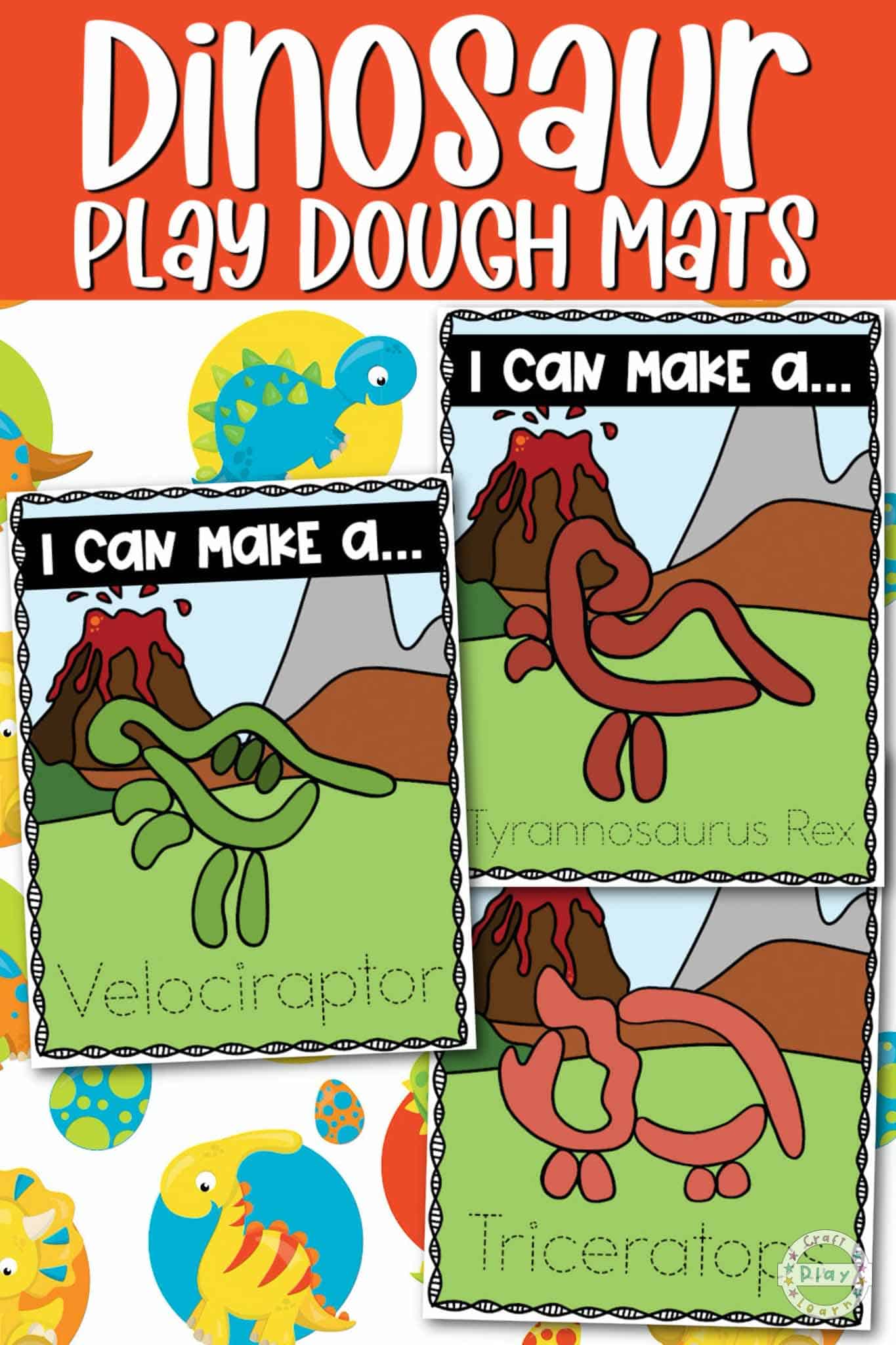 FREE Printable Pets Animal Playdough Mats